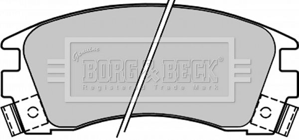 BORG & BECK Комплект тормозных колодок, дисковый тормоз BBP1209